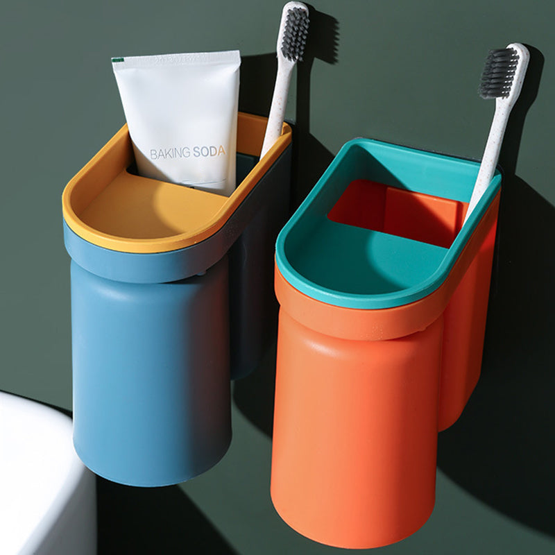 Punch-free toothbrush holder