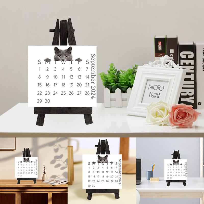 🐱2024 Peeking Cat Desk Calendar