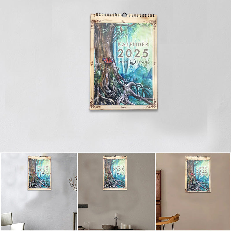 Illustrated wall calendar 2025