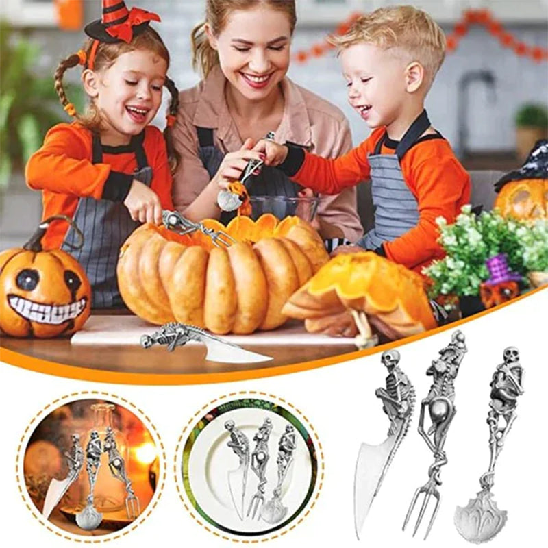 Halloween Gift Skeletal Cutlery Sets