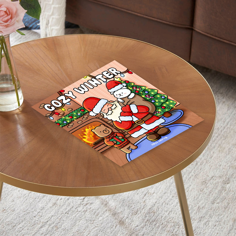 Cozy Winter - Santa Claus Colouring Book
