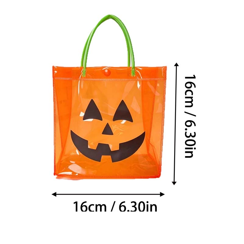 PVC Pumpkin Handle Bag