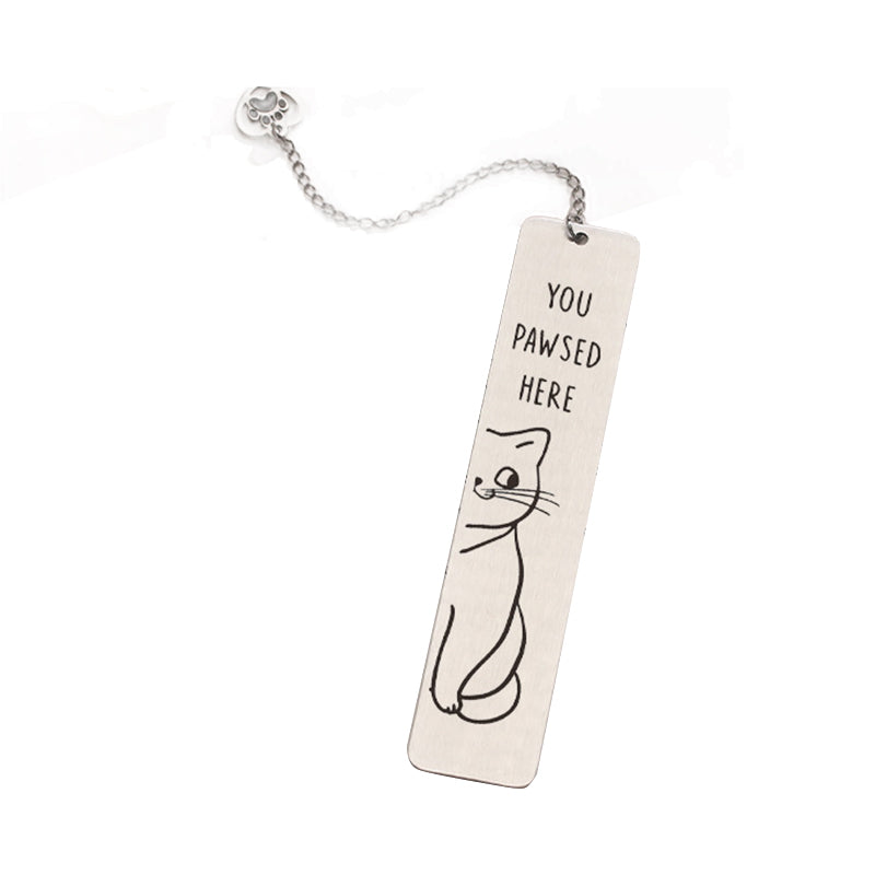 Stainless Steel Kitten Bookmark