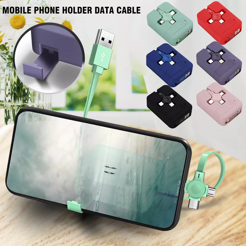 4-in-1 Data Cable Phone Stand