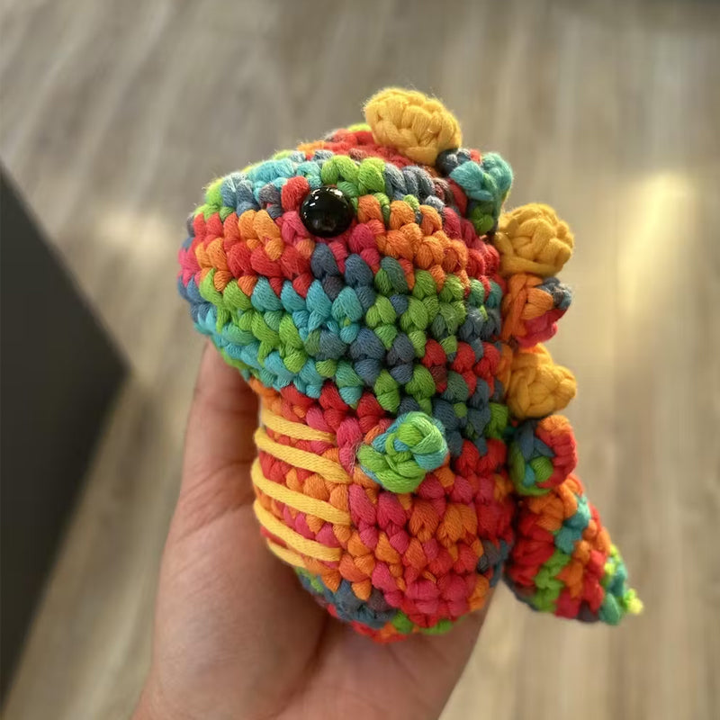 Rainbow Dinosaur Crochet Kit