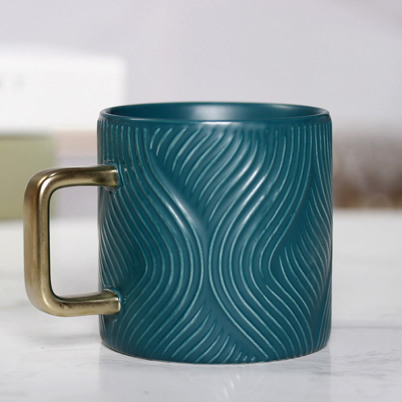 Corrugated Trendy Coffee Cup(with spoon)