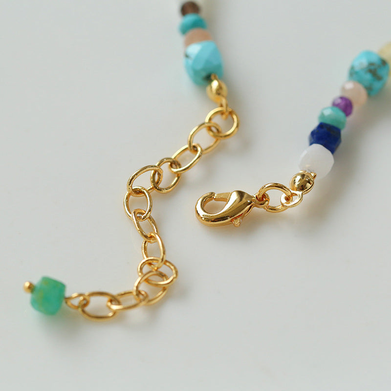 Freedom Beaded Gemstone Necklace