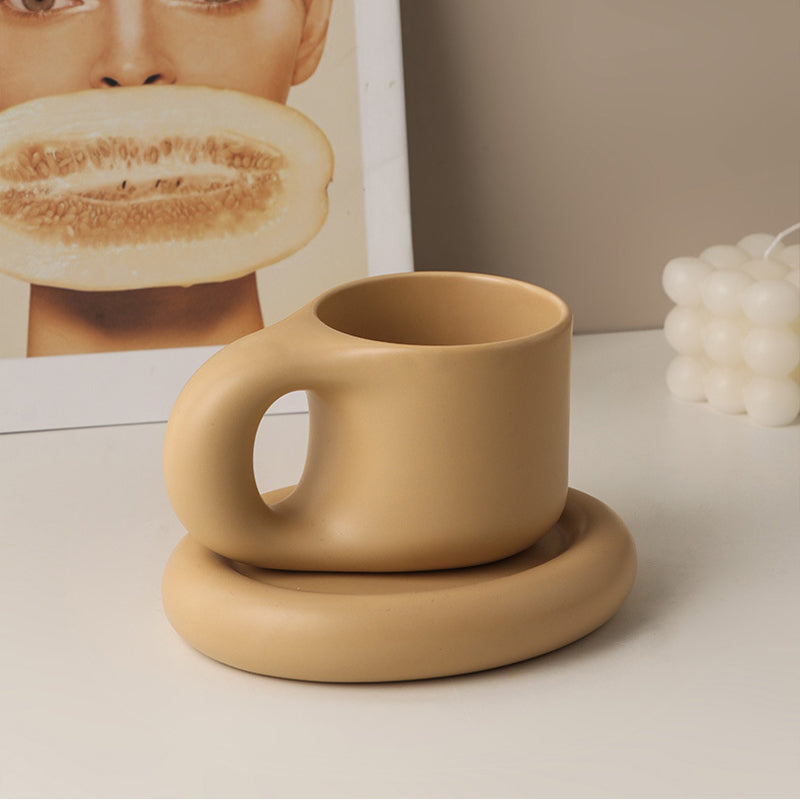 Nordic Minimalist Cute Fat Mug