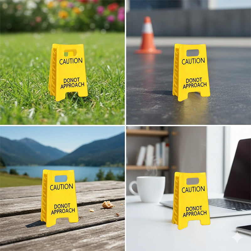 Caution Overstimulated Sign Hair Claw Clip