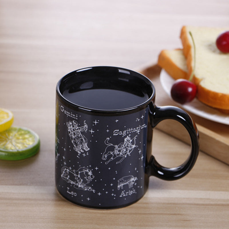 Heat-sensitive temperature-change Starry Mug