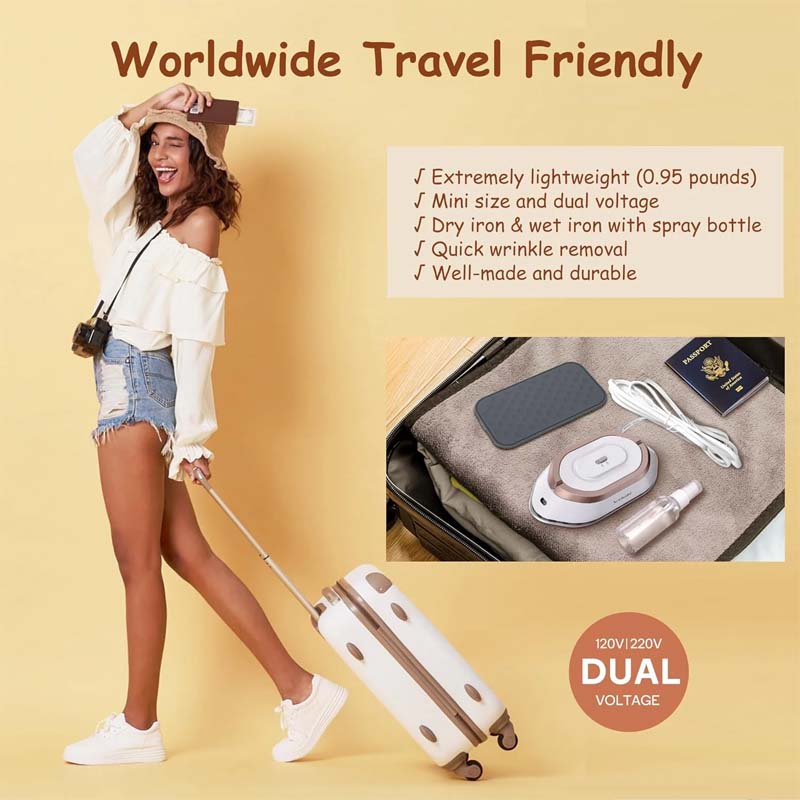 2024 Travel Iron with Dual Voltage