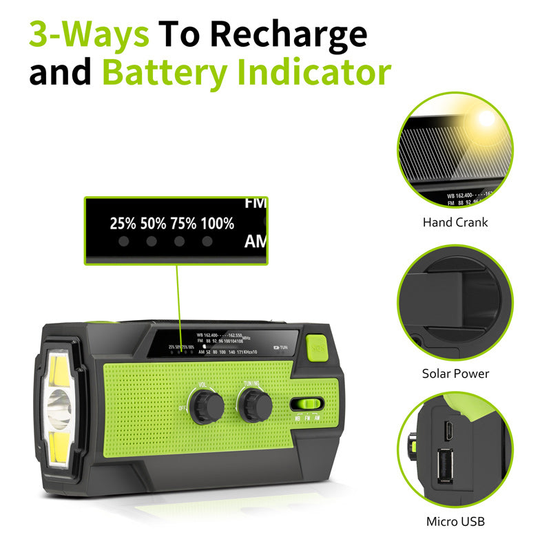 All-in-One Emergency Solar Powered Radio