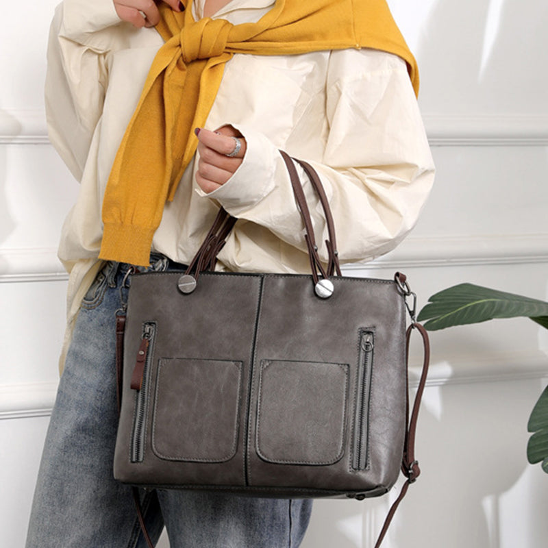 Ladies Vintage Leather Shoulder Bag