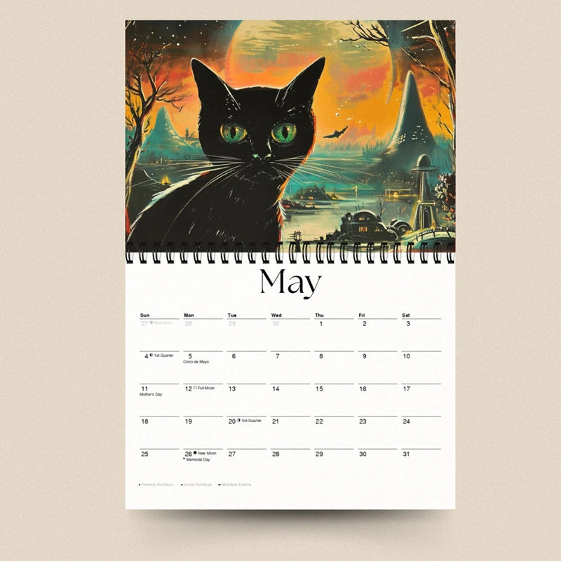 Cat Calendar | Year 2025