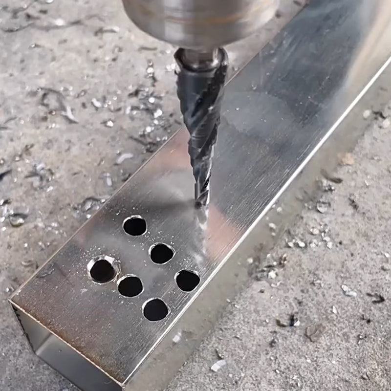 Triple-edged pagoda drill