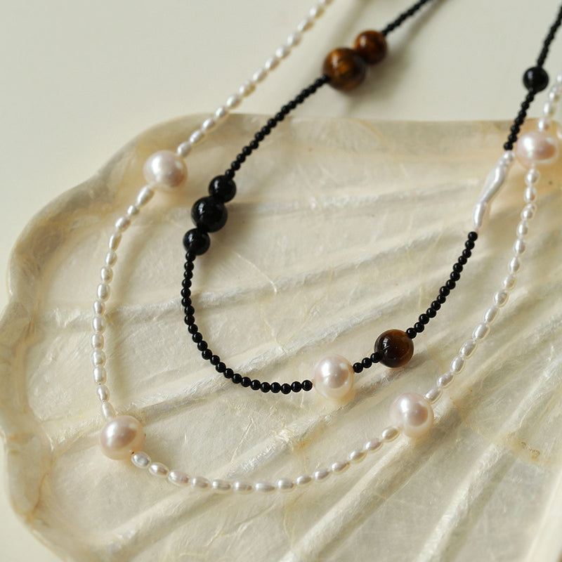 MIDNIGHT TIGER EYE NECKLACE