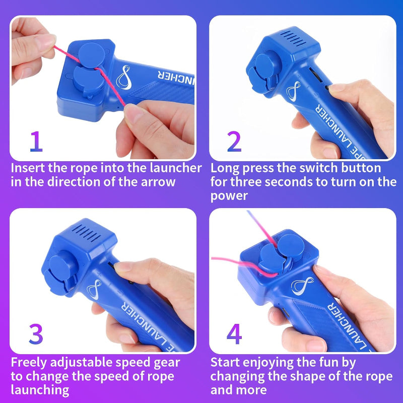 Portable Rope Launcher Loop Fidget Toy