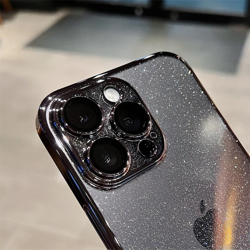 Electroplated Glitter Leaky Label Magnetic Phone Case