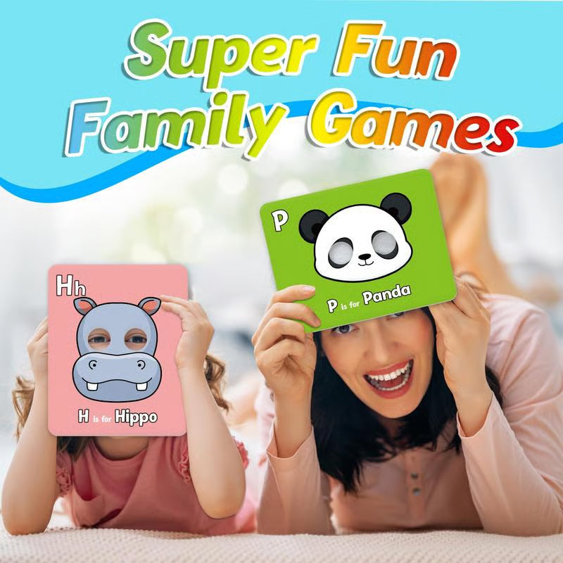 Alphabet ABC Flash Cards with Animal Masks