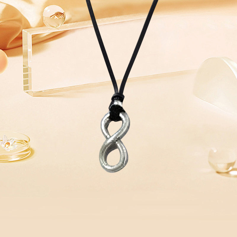 Runes Mobius Strip Infinity Necklace