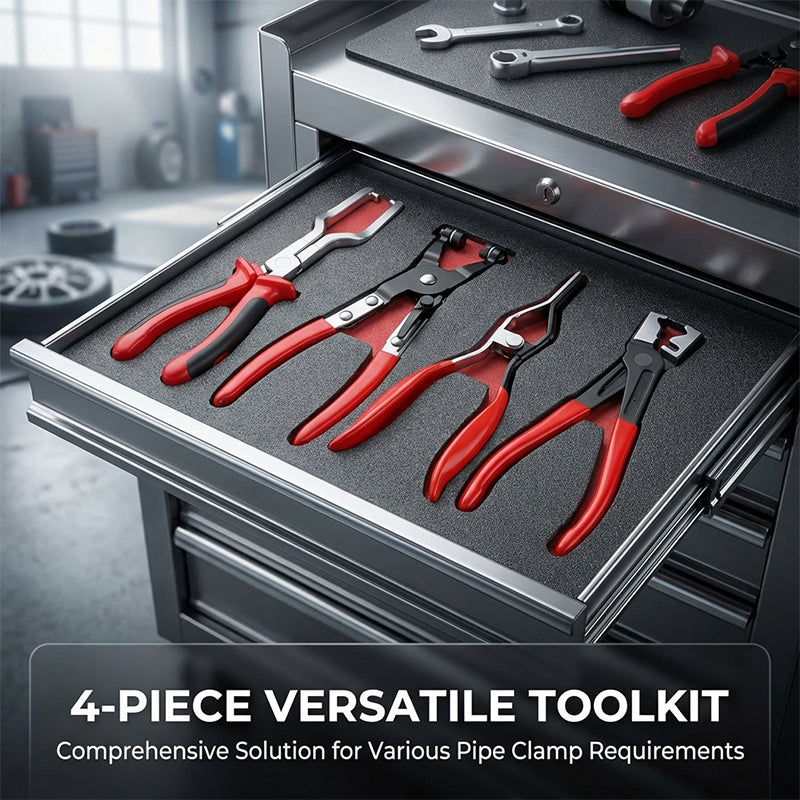4-Piece Hose Clamp Pliers Set