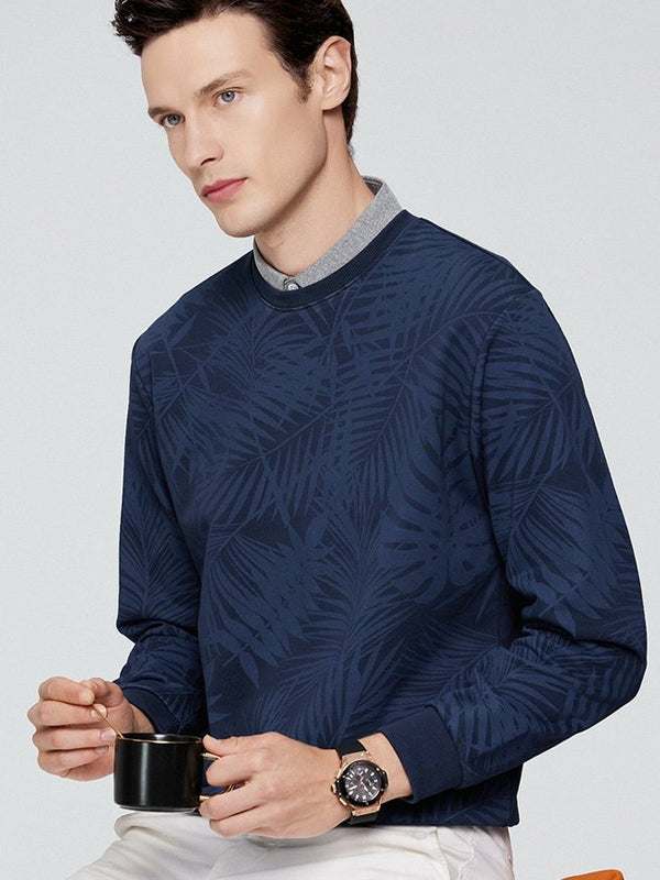 Botanical Shadow Loose Pullover Top