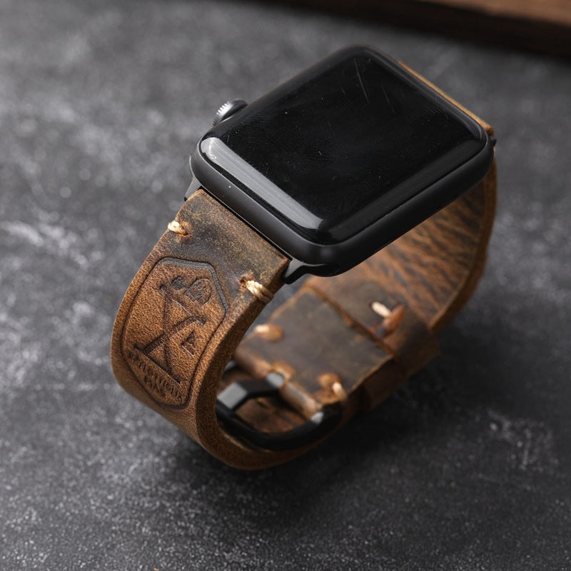 Handmade Vintage Leather Apple Watch Band