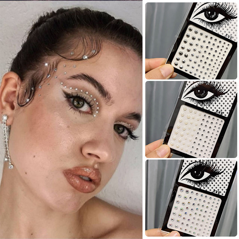 Face Rhinestone Stickers In Various Sizes