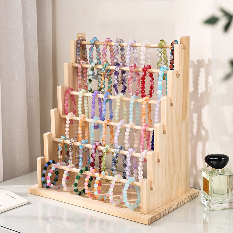 Wood Jewelry Display Stand