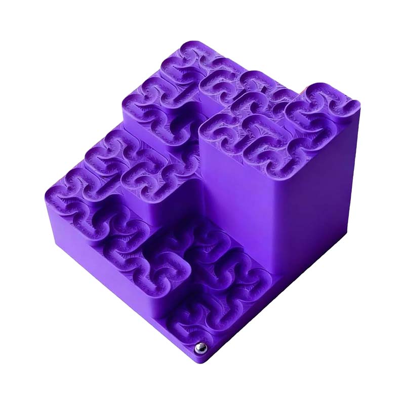3D Printed Hilbert Curve Marble Run