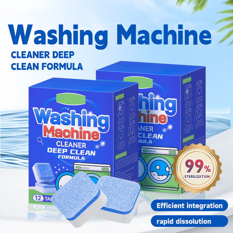 Washing machine effervescent tablets