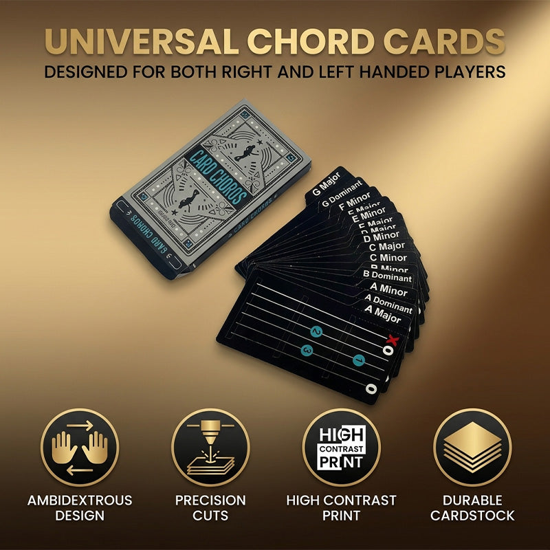Guitar Chord Learning Cards for Beginners