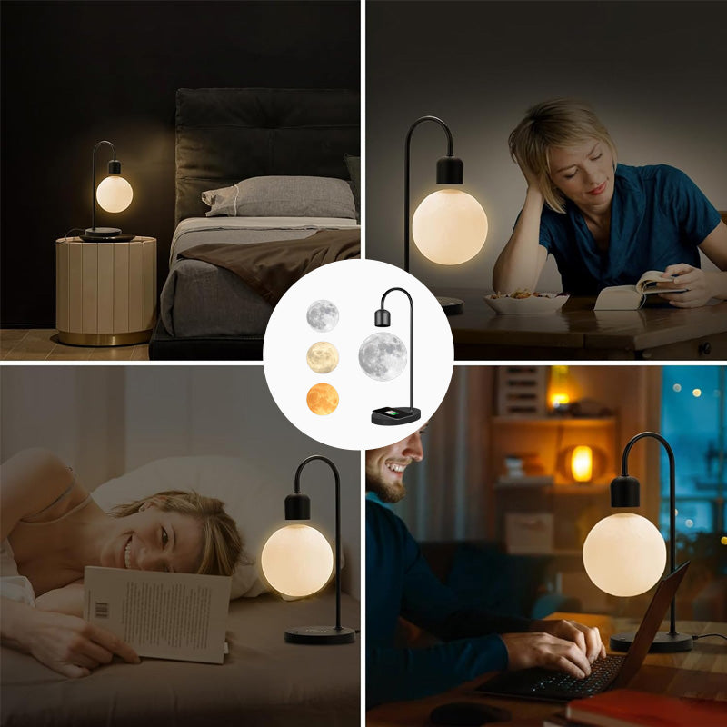 Suspended Moon Lamp