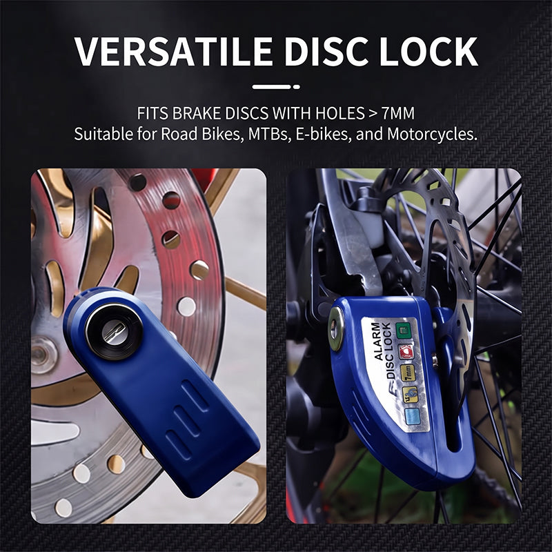 Disc brake lock with fingerprint recognition