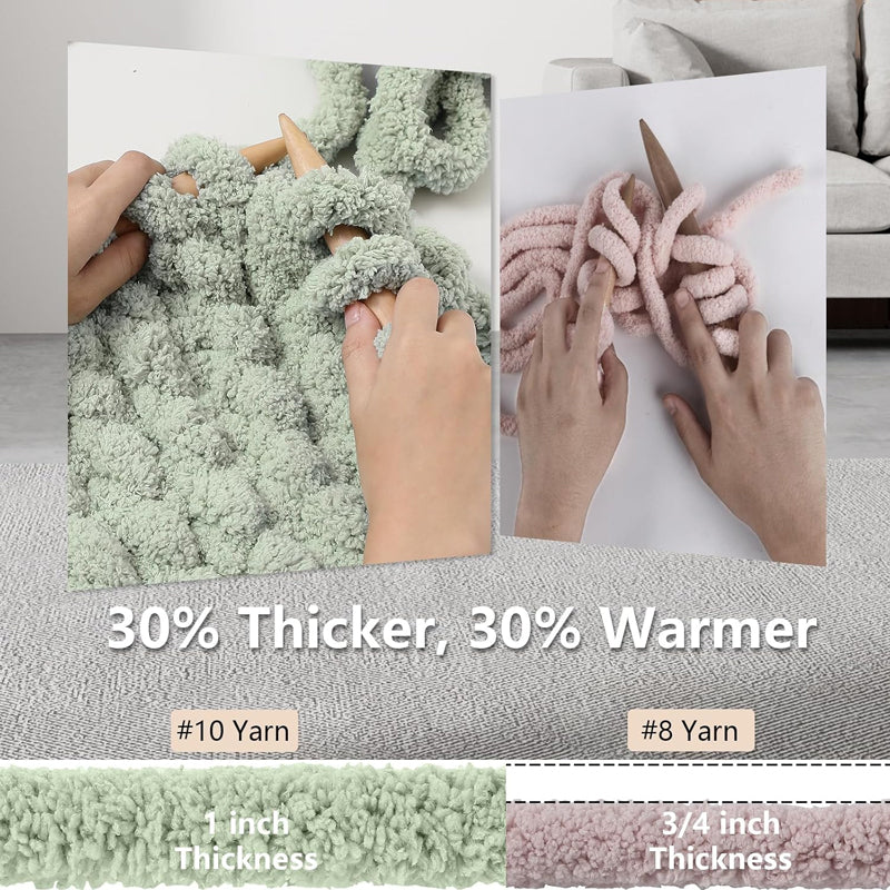 Super Bulky Chunky Knit Blanket Yarns