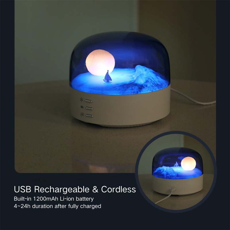 Crescent Bluetooth Speaker Atmosphere Night Light