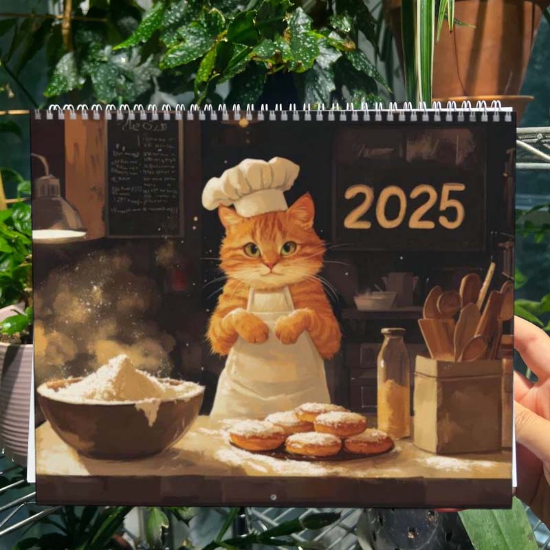 Cooking Cats Calendar 2025