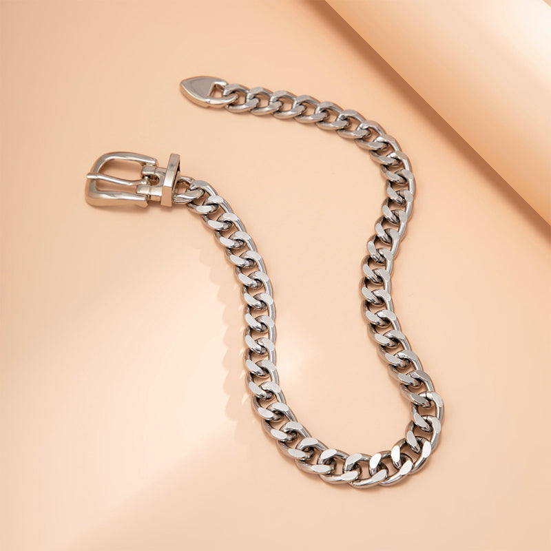 Belt Buckle Design Chain Necklace