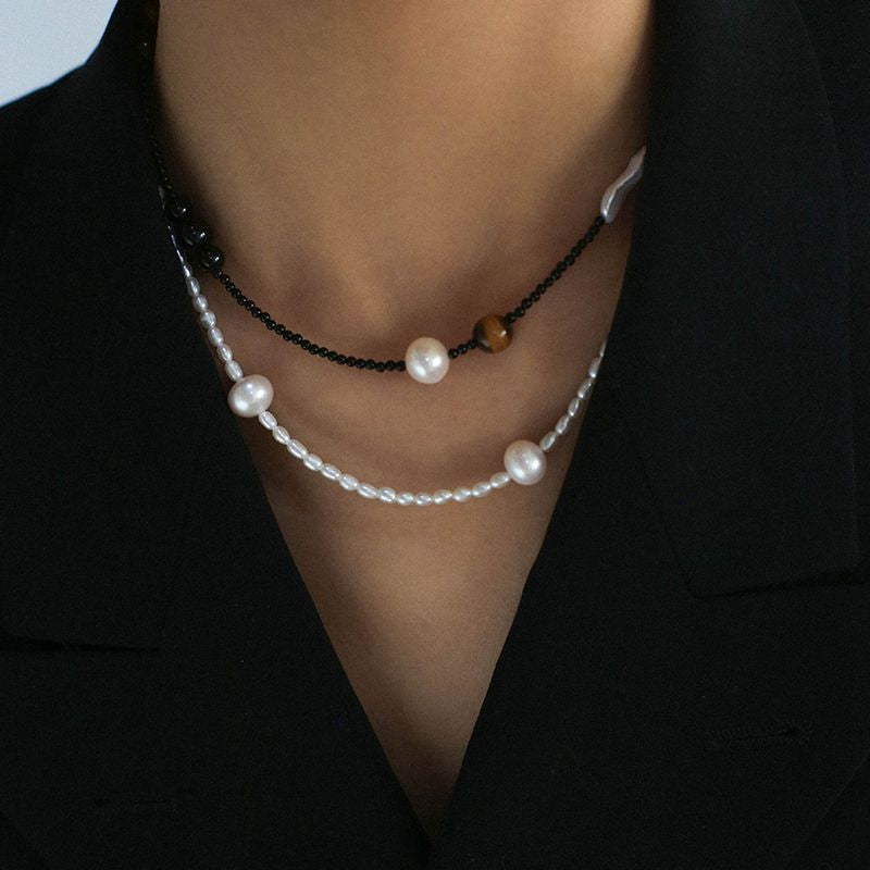 MIDNIGHT TIGER EYE NECKLACE