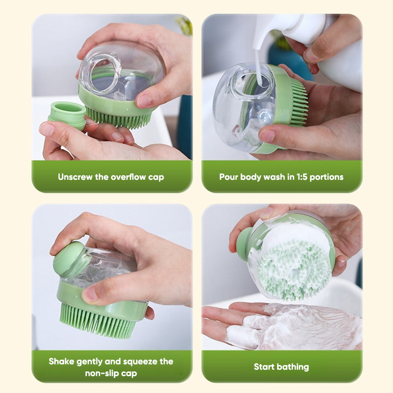 Multifunctional Press Type Cleaning Brush