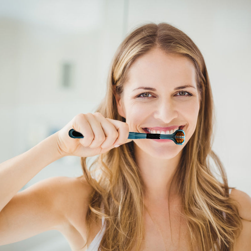 Three-sided Soft-covered Toothbrush