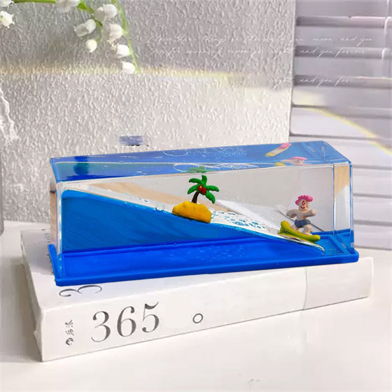 Liquid Hourglass Desktop Decoration