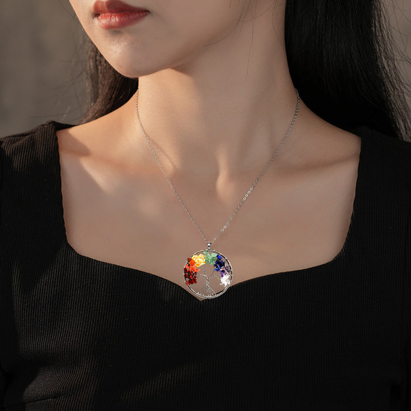 Colorful Tree Of Life Necklace