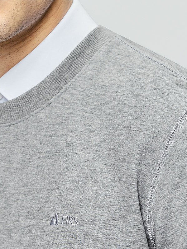 Gray Casual Long Sleeve Top