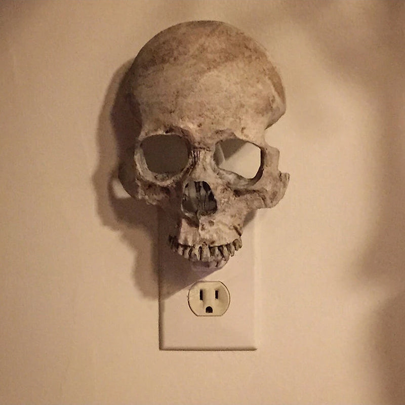 Hyper-realistic Human Skull Night Light