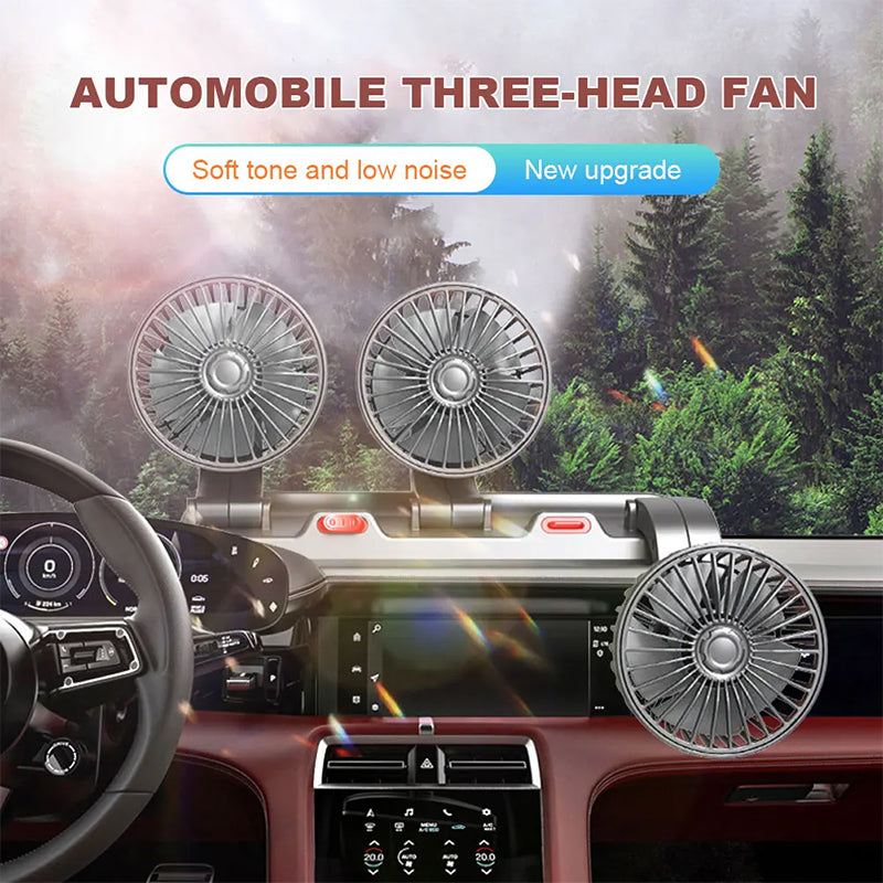 Portable Multi-Head Automotive Cooling Fan