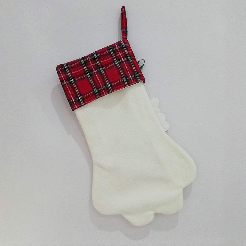 Paw-shaped Christmas Stockings