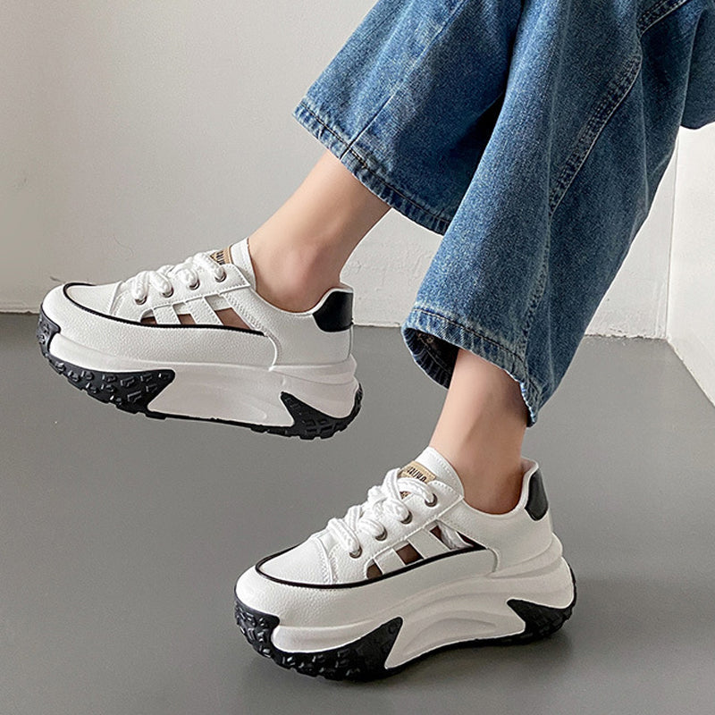 Thick-soled Hollow Casual Shoes