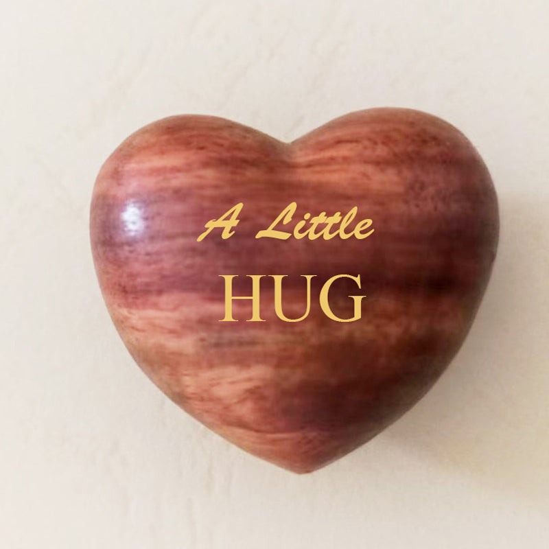 Little Pocket Hug Wooden Heart Token