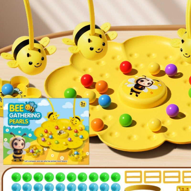 Multifunctional Magnetic Bee Toy String Game